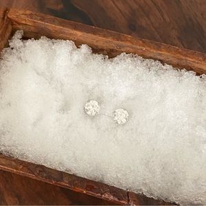 Diamonique CZ Epiphany  1 Carat Stud Earrings NWOT